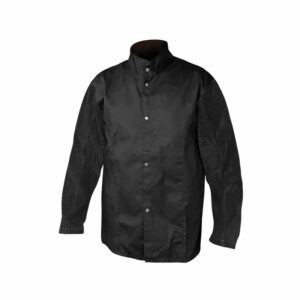 welding jacket w leather sleeves 1